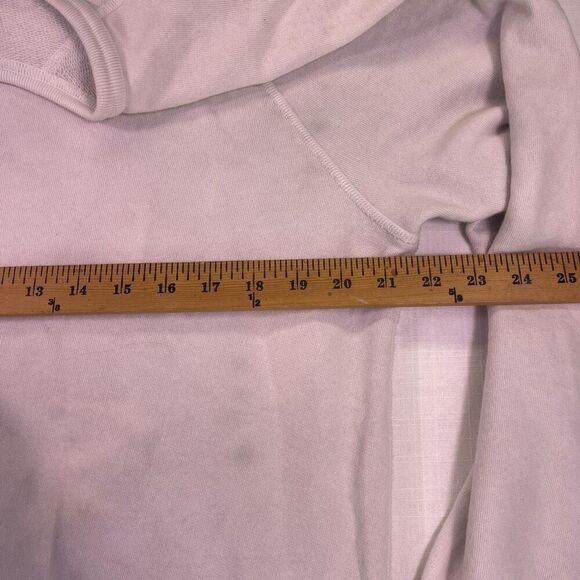 Hiro Clark White Long Sleeve Santa Ynez Crewneck Pullover Sweatshirt Size Small - Picture 9 of 11